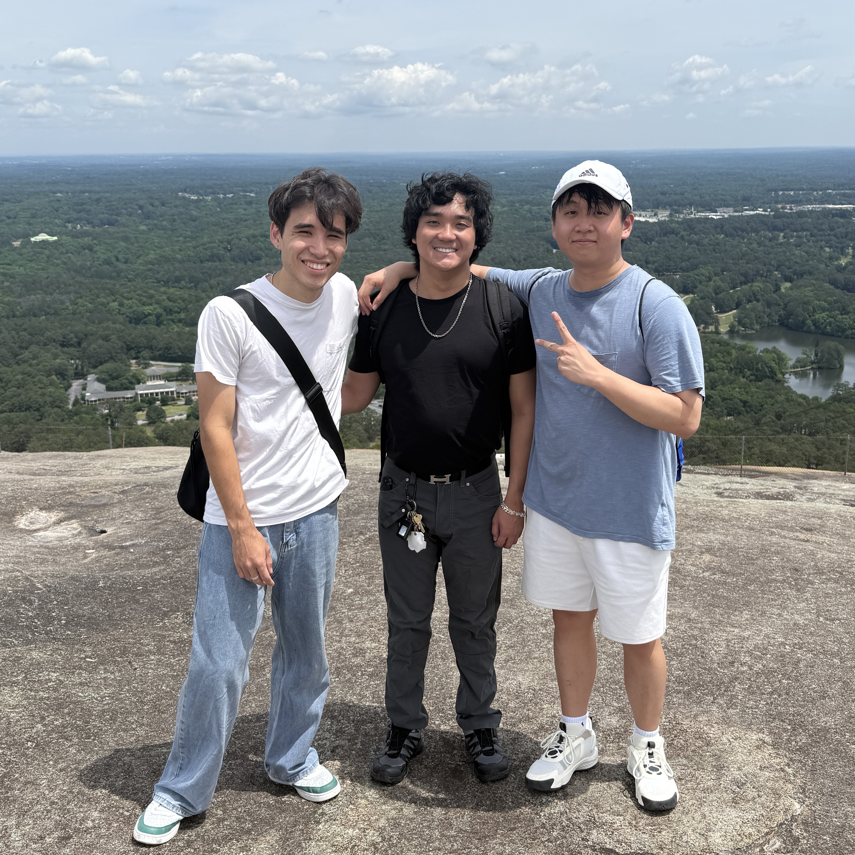 Ridge with friends at the top of Stone Mountain
